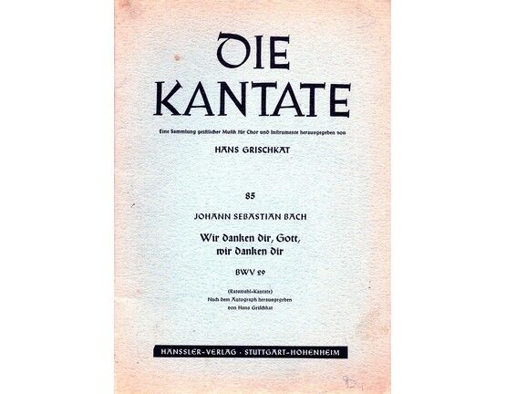 10431 | Bach - Die Kantate - Wir Danken Dir, Gott, Wir Danken Dir - BWV 29