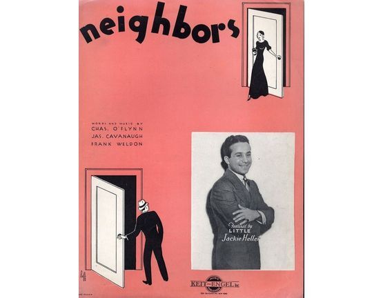 10436 | Neighbours - Featured by Little Jackie Heller - For Piano and Voice with Ukulele chord symbols