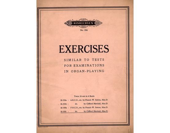 10502 | 24 Complete Sets of Exercises in Transposition, Hymn Tune Harmonisation - Hinrichsen No. 350i