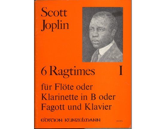 10636 | 6 Ragtimes fur Flote oder Klarinette in B oder Fagott und Klavier -  Edition Kunzelmann