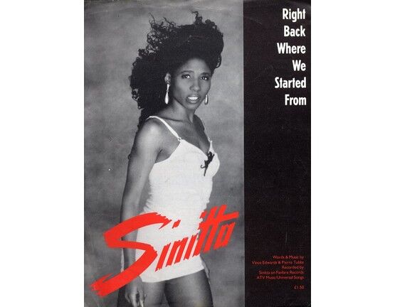 10707 | Right Back Where We Started From -  Featuring Sinitta