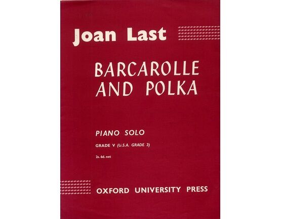 10723 | Barcarolle and Polka - Piano Solo - Grade V