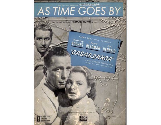 10754 | As Time Goes By - Song - From Casablanca - Featuring Ingrid Bergman and Humphrey Bogart