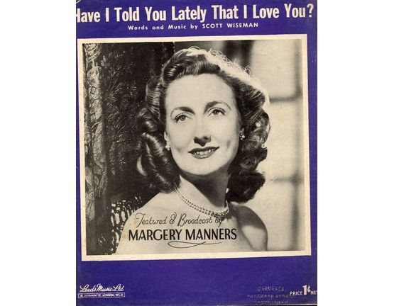 109 | Have I Told You Lately that I Love You - Featuring Margery Manners
