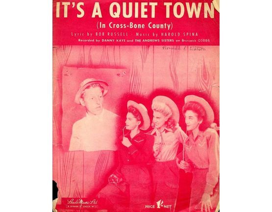 109 | Its a Quiet Town (In Cross-Bone Country) - Song key of E flat