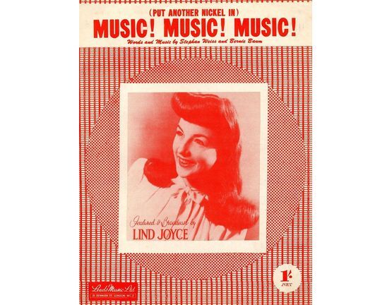 109 | Music! Music! Music!  (put another nickel in) - As featured and broadcast by Lind Joyce