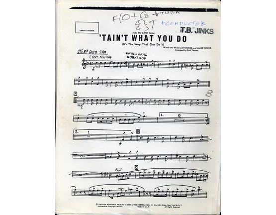 109 | 'Tain't What You Do - Dance Band Arrangement