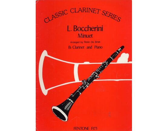10912 | Boccherini - Minuet - Arranged for B flat Clarinet and Piano