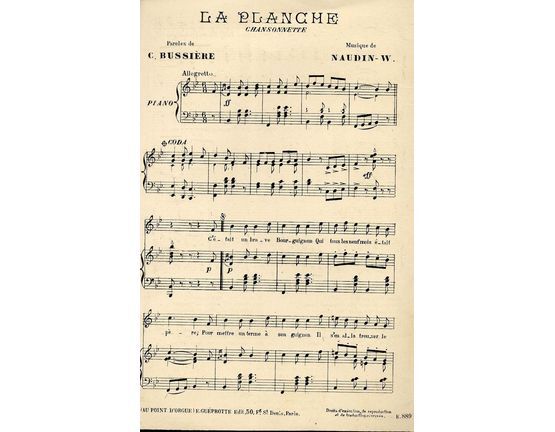 10937 | La Planche - Chansonnette