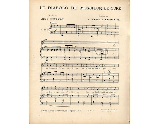 10937 | Le Diablo de Monsieur le Cure - Song