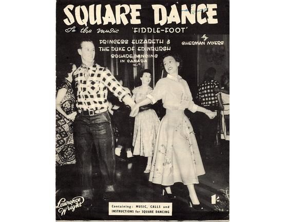 11 | Fiddle Foot - Square Dance for piano solo -  Features a picture of Princess Elizabeth and the Duke of Edinburgh square dancing in Canada