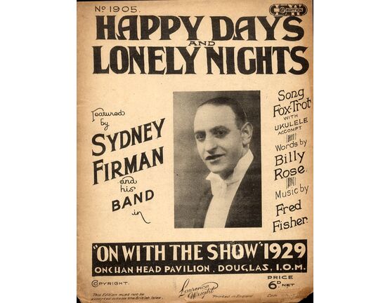 11 | Happy Days and Lonely Nights - Song Featuring Sydney Firman - No. 1905