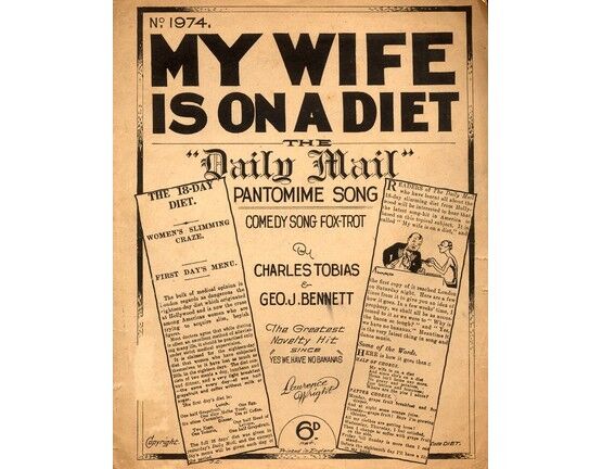 11 | My Wife Is On a Diet - the Daily Mail Pantomime song