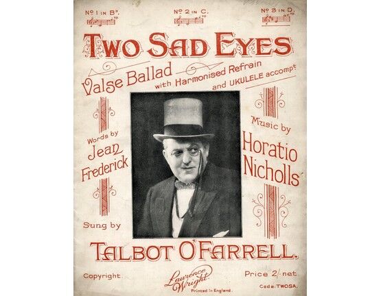 11 | Two Sad Eyes - Valse Ballad with Harmonised Refrain as performed by Talbot O'Farrell