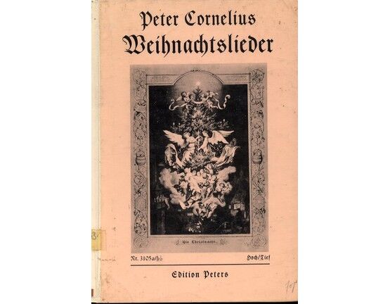 11017 | Weihnachtslieder - Fur Eine Singstimme mit Klavierbegleitung - Edition Peters No. 3105b