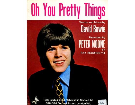11087 | Oh You Pretty Things - Song - Featuring and sung by Peter Noone - By David Bowie