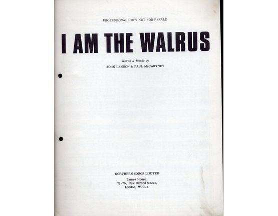 11160 | I Am The Walrus - From The Beatles TV series film Magical Mystery Tour