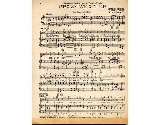 11174 | Crazy Weather - Song from "I Saw Stars"