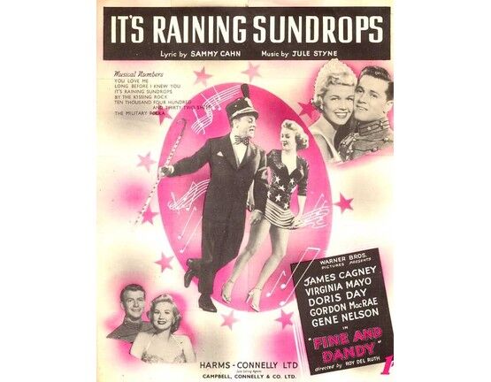 11174 | It's raining Sundrops - From the warner Bros. Picture "Fine and Dandy" - Featuring James Cagney, Virginia Mayo, Doris Day, Gordon MacRea and Gene Nels