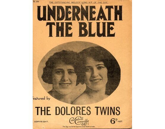 11174 | Underneath the Blue - Vocal Fox Trot - Featuring The Dolores Twins