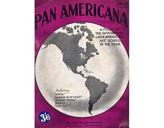 11192 | Pan Americana - A Folio of the Oustanding Latin American Hit Songs of the Year - Book 2