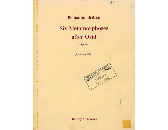 11345 | Britten - Six Metamorphoses after Ovid - For Oboe Solo - Op. 49