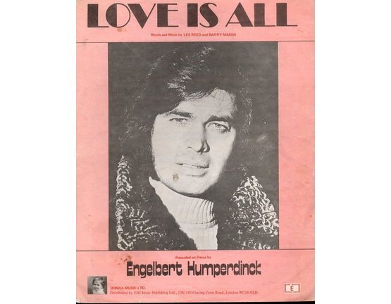 11433 | Love Is All - Song as performed by Englebert Humperdinck