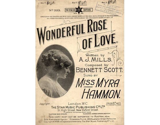 11470 | Wonderful Rose of Love - Song - Featuring Miss Myra Hammon