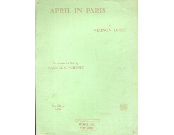 11495 | April in Paris - Paraphrased for Piano
