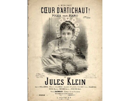 11509 | Coeur D'Artichaut - Polka for Piano by Jules Klein