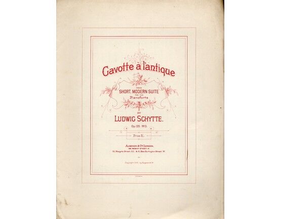 11523 | Gavotte a L'antique - from the Short, Modern Suite for the Pianoforte - Op. 120, No. 3