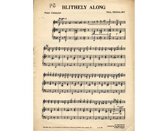 11538 | Blithely Along - Piano Conductor Score
