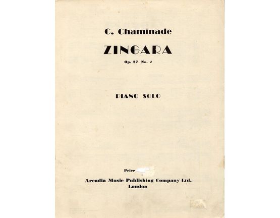 11538 | Chaminade - Zingara - Piano Solo