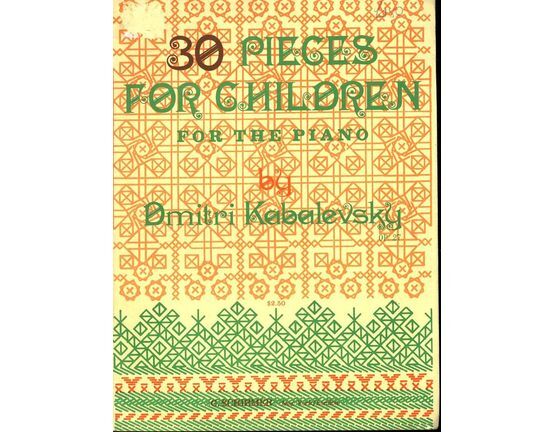 11550 | 30 Pieces for Children - For the Piano - Op. 27