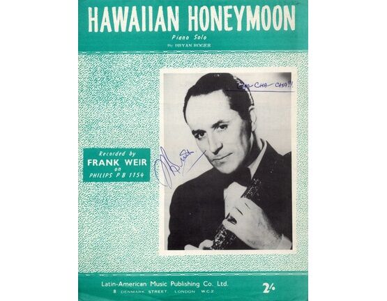 11558 | Hawaiian Honeymoon - Piano Solo - Featuring Frank Weir
