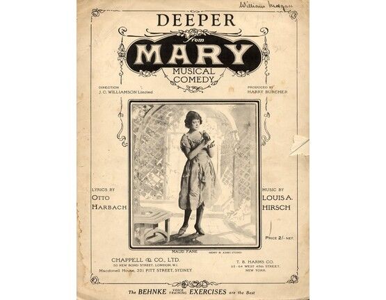 11565 | Deeper - Song from the Musical Comedy "Mary" featuring Maud Fane