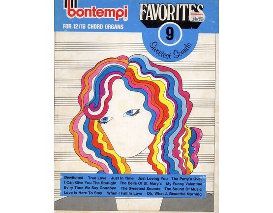 11609 | Bontempi Favorites No. 9 - Sweetest Sounds - For 12 / 18 Chord Organs