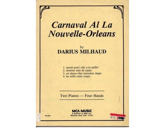 11657 | Carnaval Al La Nourvelle Orleans - For Two Pianos