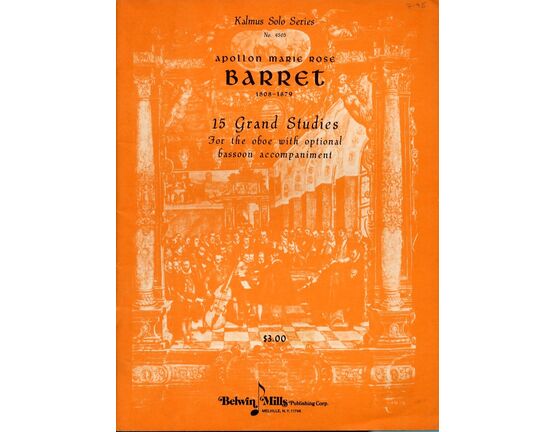 11658 | Barret - 15 Grand Studies for the Oboe with Optional Bassoon Accompaniment