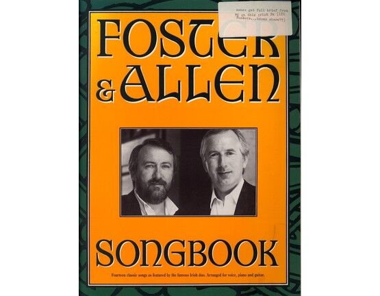11659 | Foster and Allen Song Book - 14 Classic Songs Arranged for Voice, Piano and Guitar