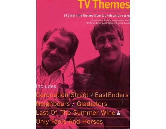 11659 | TV Themes - 14 Great Title Themes from Top Television Series - For Voice and Piano with Guitar Tablature - Featuring David Jason and Nicholas Lyndhurs