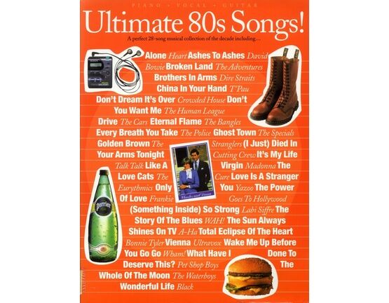11659 | Ultimate 80s Songs! - A Perfect 28 Song Musical Collection of the Decade - For Voice, Piano & Guitar