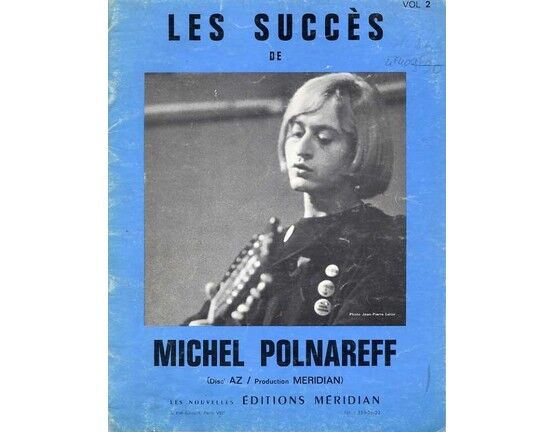 11719 | Les Success de Michel Polnareff - For Voice and Piano with Guitar Chords - Volume 2 - Featuring Michel Polnareff