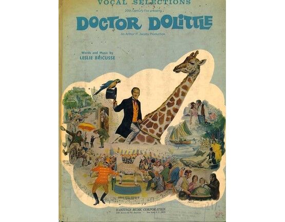 11748 | Doctor Dolittle - Vocal Selections with Piano accompaniment - Featuring Illustrations of Cast