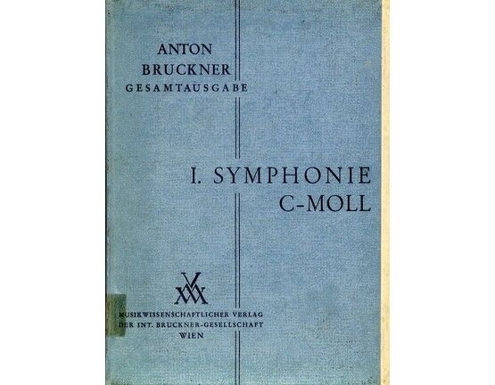 11766 | Bruckner - Symphony No. 1 in C Minor - Orchestral Score