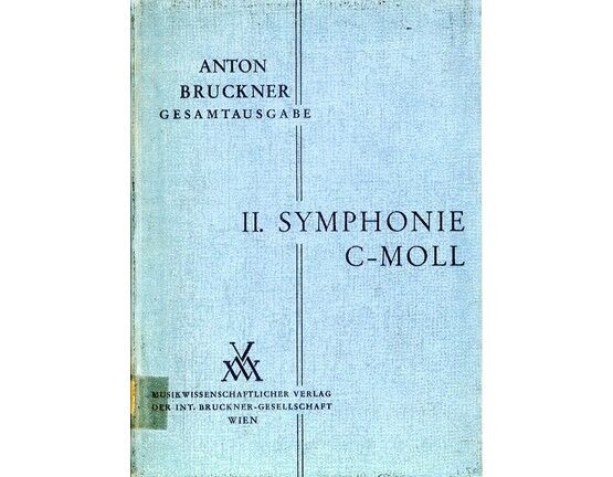 11766 | Bruckner - Symphony No. 2 in C Minor - Orchestral Score