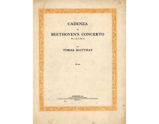 118 | Cadenza to Beethoven's Concerto No. 1 in C, Opus 15