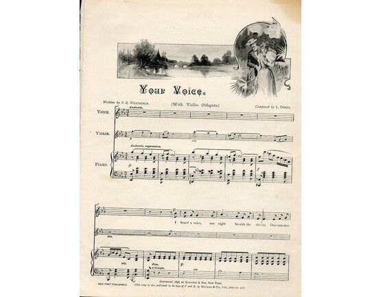 11849 | Your Voice - Song with Violin and Piano accompaniment