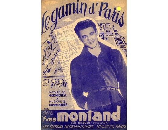 11961 | Le Gamin D' Paris- Featuring Yves Montand - From the Film "Paris C'est Toujours Paris"