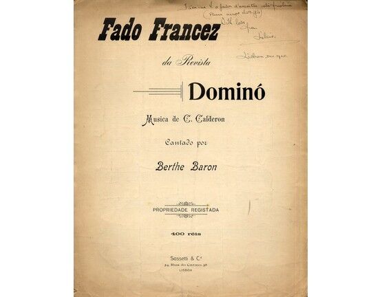 11997 | Fado Francez - Piano Solo